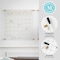 Martha Stewart Grayson Acrylic Wall Calendar & Notes Board Set W/ Marker & Mntng Hrdwr, Clear W/ Gold Print BR-ACS-284545-GD-2-CLRGLD-MS - alternate 6